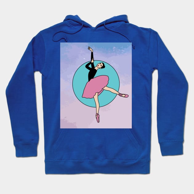 Dancing Ballerina Ballet Figures Hoodie by flofin